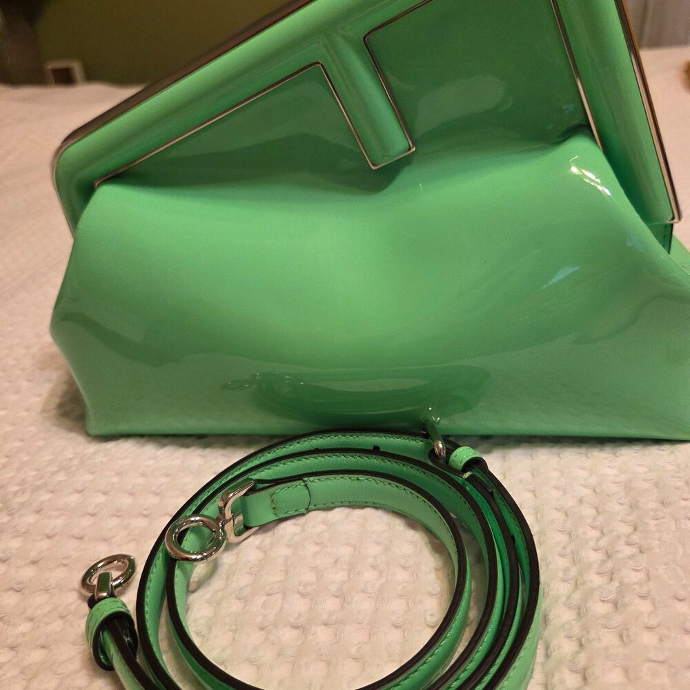 Green patent leather Fendi first